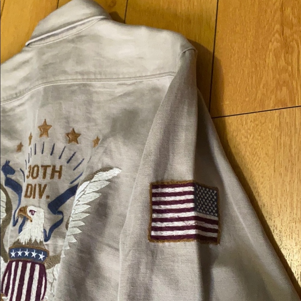 Express Military patch shirt,size S. - Picture 8 of 10